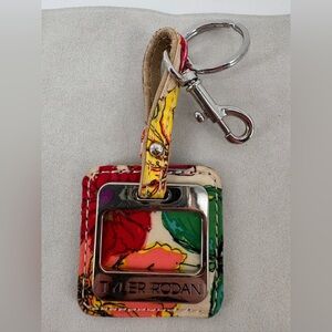 Tyler Rodan Vintage Keychain Keyring Purse Coat Zipper Auto Stainless Canvas